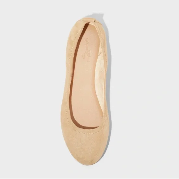 Women's Tan Ballet Flats - Picture 3 of 6